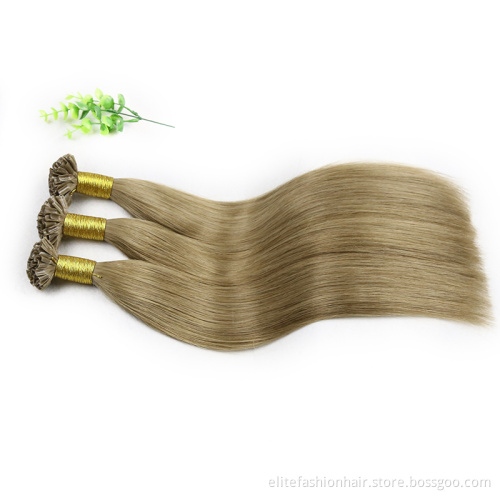 U Tip Hair Wholesale Raw Indian Kinky Curly Itip Keratin Bonds Flat U Remy Human Hair Extensions Micro Links Microlink